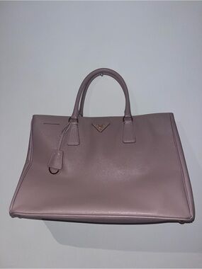 Prada Dusty Rose Saffiano Lux Leather Tote